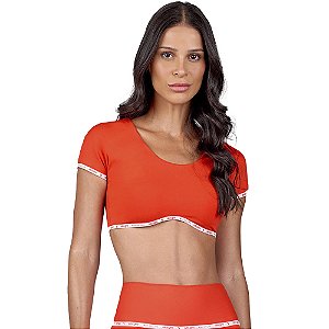 TOP MANGA COM ELASTICO PERSONALIZADO VERMELHO ENERGIA - ALTOGIRIO