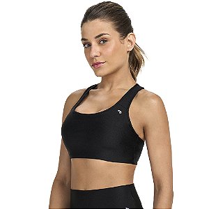 TOP ETERNO SHINE COSTAS NADADOR PRETO - ALTOGIRO