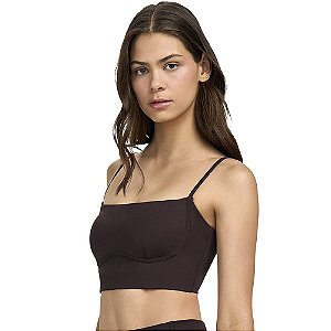TOP ALCA FINA COM BUSTO ANATOMICO MARROM INTENSO - ALTOGIRO