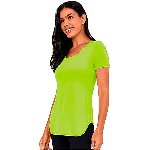 T-SHIRT SKIN FIT ALONGADA LIME - ALTOGIRO