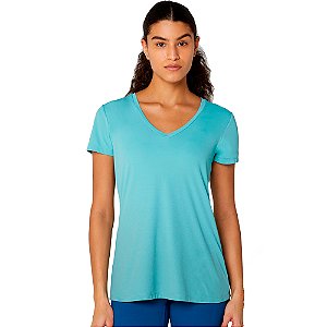 T-SHIRT ALONGADA DEGRADE AZUL AGUA - ALTOGIRO