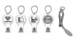 Chaveiro Metal Personalizado com abridor e cortador - 50 unidades