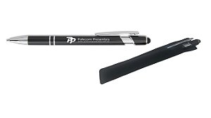 Caneta Metal Touch Personalizada e Veludo - 50 unidades