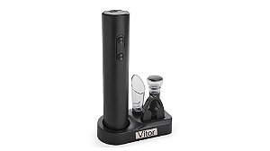 Abridor de Vinho Elétrico com base e plaqueta personalizada