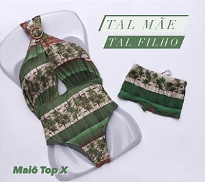 Kit Tal Mãe Tal Filho Maiô Top X  cod:KMTX16 Ler a Descrição !