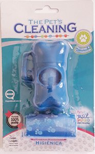 Kit Cata Caca e Sacolinha Biodegradável Para Cães - Azul