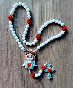 TERÇO ARTESANAL SAGRADO CORAÇÃO DE MARIA