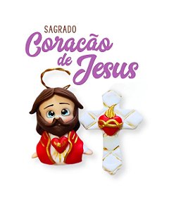 Kit para terço - Sagrado Coração de Jesus