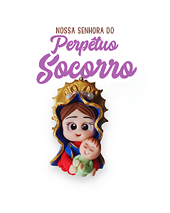 Aplique para chaveiro - Nsa. Sra. Do Perpétuo Socorro