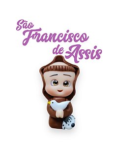 Aplique para chaveiro - São Francisco de Assis