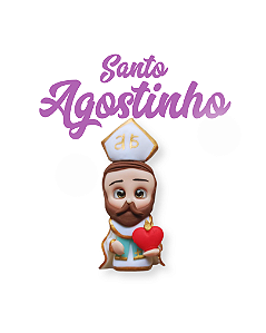 Aplique para chaveiro - Santo Agostinho