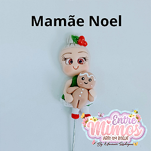 Enfeite de Cuia ( chimarrão) - Mamãe Noel