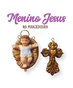 Kit para terço - Menino Jesus na manjedoura