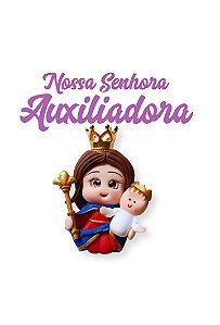 Aplique para chaveiro - Nsa. Sra. Auxiliadora
