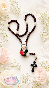 TERÇO ARTESANAL - Santa Faustina Kowalska