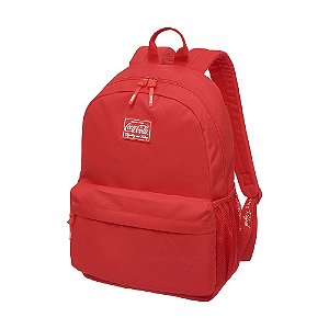 Mochila Notebook Costas Coca-Cola Bags Coleção Flat Refit Vermelha