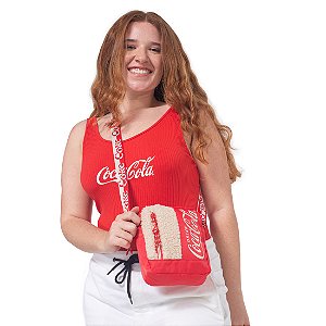 Bolsa Transversal Shoulder Bag Coca-Cola Cozy Vermelha