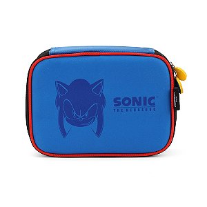 Estojo Escolar Box Sonic The Hedgehog Azul