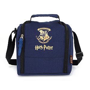 Lancheira Bolsa Térmica Escolar Harry Potter Azul