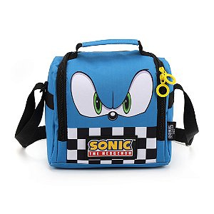 Lancheira Bolsa Térmica Gamer Básica Sonic Hedgehog Azul