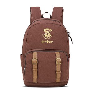 Mochila Harry Potter Escolar Básica Marrom