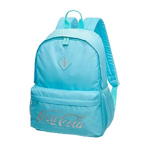 Mochila Notebook Juvenil Coca-Cola Sunset Azul