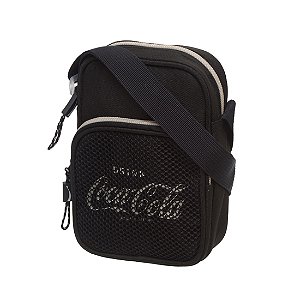 Bolsa Transversal Shoulder Bag Coca-Cola Color Trend Preta