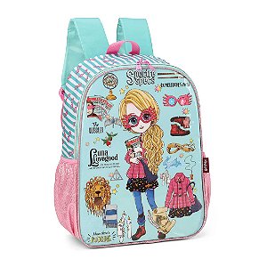 Mochila Escolar Infantil Básica Harry Potter Luna Salmão