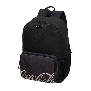 Mochila Coca-Cola Core Notebook Costas Adulto Juvenil Preta