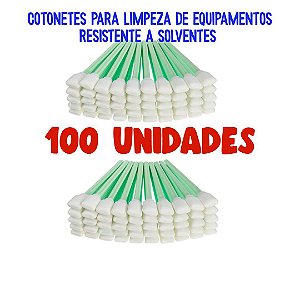 Cotonete De Limpeza Roland, Mimaki, Mutoh, Epson 100 Unidades