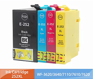 Cartucho Epson 252xl 4 Cores Wf-3640 - 7610