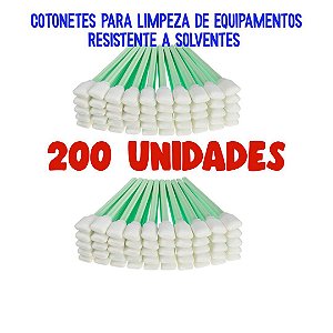 Cotonete De Limpeza Roland, Mimaki, Mutoh, Epson 200 Unidades
