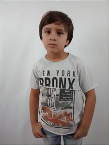 Camiseta Infantil Importada Zara Boys New York Bronx