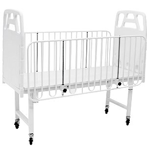 Cama Hospitalar Infantil Leito Fixo Grades em Aço