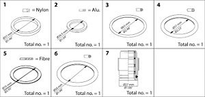 148B6064 Kit de reparo SVA-S/ST/LT/HS - REG/SA/SB - SCA/X 65 Danfoss