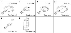 148B6060 Kit de reparo SVA-S/ST/LT - REG/SA/SB 6-10 Danfoss