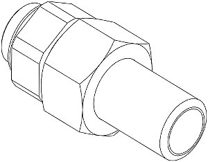027H5546 Conexão solda de degelo ICF 50-65 1" ANSI SCH80 Danfoss