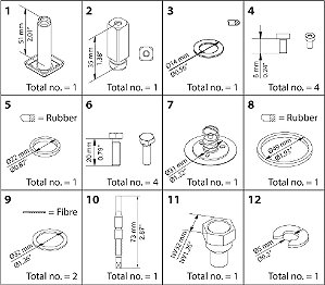 032F2322 Kit de revisão completo EVRAT 15 Danfoss