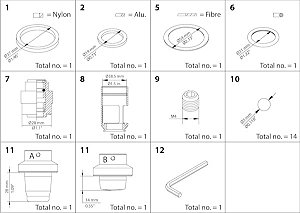 KIT DE RENOVACAO REG SA/SB 25-40