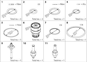 KIT DE REVISAO COMPLETO ICLX 150