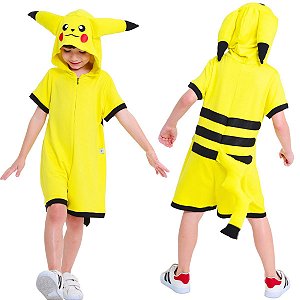Fantasia Infantil Pikachu Luxo em Viscose
