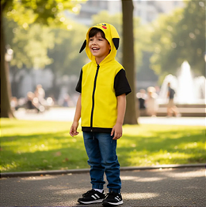 Fantasia Infantil Pikachu Colete Pokémon