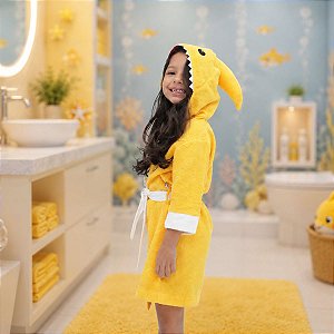 Fantasia Roupão Atoalhado Tutu Barão Amarelo - ALGODÃO