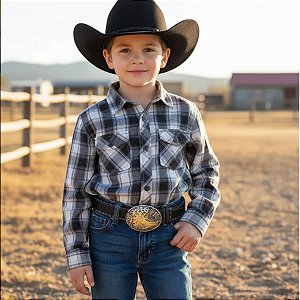 Cinto Cowboy Infantil - COURO SINTÉTICO