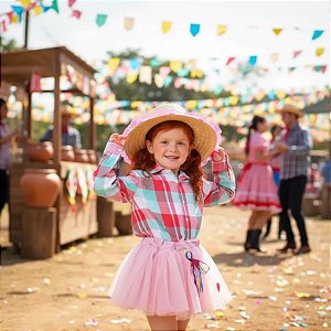 Camisa Xadrez Infantil Brigadeiro - FESTA JUNINA