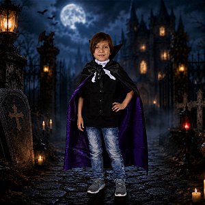 Capa DUPLA-FACE Conde Drácula
