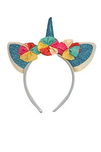Tiara Unicórnio Azul