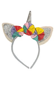 Tiara Unicórnio Prata