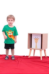 Fantasia Girafa Sensorial - camiseta e shorts - ALGODÃO
