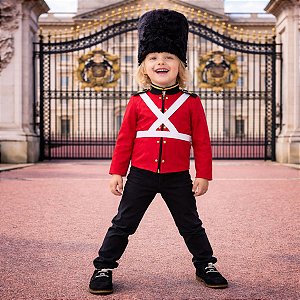 Fantasia Soldadinho Chumbo - camisa, calça, suspensório e chapéu